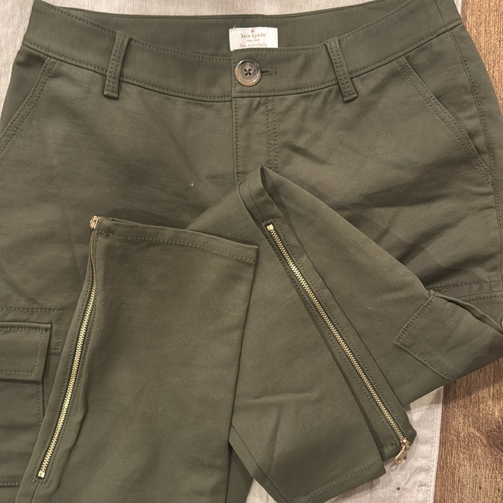 Kate spade Olive Green Cargo skinny jeans Pants